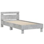 vidaXL Cadre de lit sans matelas avec lumières LED 90x200 cm