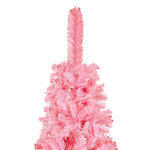 Vidaxl arbre de noël mince avec led rose 150 cm