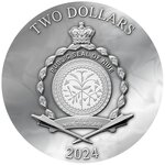 FAUNA Dark Beauties Argent Monnaie 2 Dollars Niue 2024