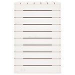 vidaXL Panier à linge blanc 88 5x44x66 cm bois massif de pin