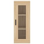vidaXL Buffet haut Chêne sonoma 34 5x34x180 cm Bois d'ingénierie