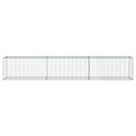 vidaXL Panier gabion avec couvercle 300x50x50 cm fer galvanisé
