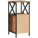 vidaXL Tables de chevet 2 Pièces vieux bois 34x35 5x70 cm bois ingénierie