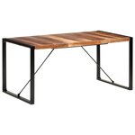 vidaXL Table à manger 160x80x75 cm bois massif