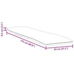 vidaXL Chaise longue pliante noir 175x54x8 5 cm tissu oxford