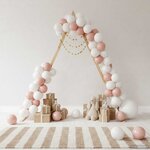 vidaXL Arche de mariage Marron Clair 202 x 95 x 254 cm