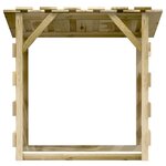 vidaXL Pergolas avec toits 2 Pièces 100x90x100 cm Bois de pin imprégné