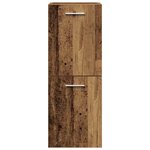 vidaXL Set de Meubles pour Salle de Bain avec porte 3 Pièces Bois Ancien