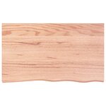 vidaXL Étagère murale marron clair 100x60x2cm bois chêne massif traité