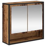 vidaXL Ensemble de mobilier de salle de bain 3 Pièces Bois Ancien