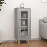 vidaXL Buffet Sonoma gris 34 5x34x90 cm Bois d'ingénierie