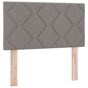 vidaXL Tête de lit LED Taupe 80 cm tissu