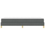 vidaXL Lit à ressorts avec matelas Gris foncé 90 x 200 cm tissu