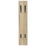 vidaXL Porte-manteau mural Chêne sonoma 20 x 1.5 x 100 cm