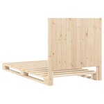 vidaXL Cadre de lit sans matelas avec tête de lit 100x200 cm