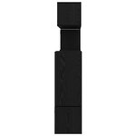 vidaXL Ensemble meuble TV avec stockage avec porte 8 Pièces Chêne Noir