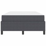 vidaXL Cadre de lit Gris foncé 120 x 200 cm Tissu en velours côtelé