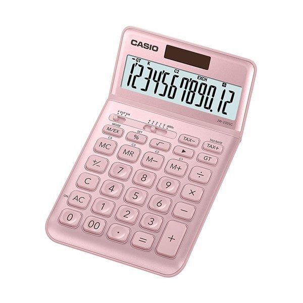 Calculatrice CASIO JW-200SC-PK rose métalisé