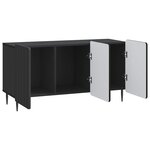 vidaXL Meuble TV Noir 99 x 34 5 x 52 cm Bois d'ingénierie