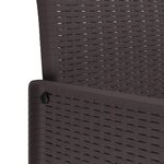vidaXL Ensemble de salle à manger pour jardin 7 Pièces Marron Rattan Polt
