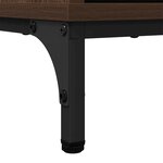 vidaXL Buffet Chêne marron 69 5 x 33 x 82 cm Bois d'ingénierie