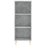 vidaXL Buffet gris béton 34 5x32 5x90 cm bois d'ingénierie
