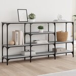vidaXL Table console sonoma gris 160x29x80 cm bois d'ingénierie