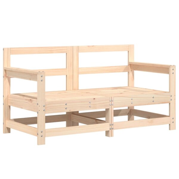 vidaXL Canapés d'angle de jardin 2 Pièces bois de pin massif