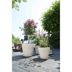 Pot de fleurs Rond VIBIA - Plastique Réservoir - Ø 40 - Blanc