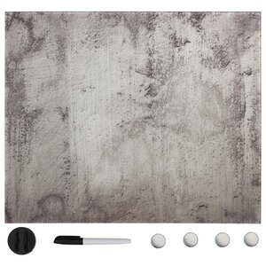 vidaXL Tableau noir magnétique mural Verre 50x50 cm