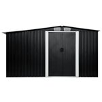 vidaXL Abri de jardin avec portes Anthracite 329 5x312x178 cm Acier