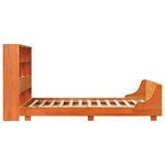 vidaXL Cadre de lit sans matelas cire marron 150x200cm bois pin massif