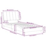 vidaXL Cadre de lit sans matelas Hanko vert foncé 80x200 cm velours