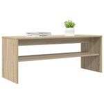 vidaXL Meuble TV Chêne Sonoma 100 x 35 x 40 cm Bois d'ingénierie