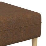 Ensemble de Canapés 3 Pièces Marron Cuir suédé faux