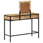 vidaXL Table de Toilette avec tiroir Marron 100 x 40 x 120 cm