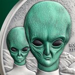 Pièce de monnaie en Argent 2000 Francs g 62.2 (2 oz) Millésime 2024 Interstellar Phenomena ROSWELL UFO INCIDENT