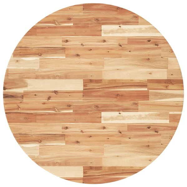 vidaXL Dessus de table rond Ø90x2 cm bois massif d'acacia
