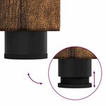 vidaXL Ensemble de mobilier de salle de bain TULUM Chêne fumé