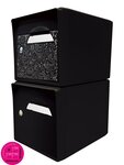 Pack de 2 boîtes aux lettres 1 porte - "The Black Maniac" [SKWAK] - "Noir intense"