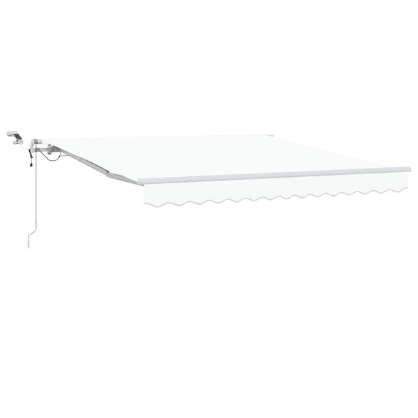 vidaXL Auvent rétractable Blanc 300 x 250 cm Polyester
