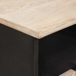 vidaXL Cabinet de chevet avec tiroir 2 Pièces Blanc 40 x 33 x 46 cm
