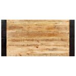 vidaXL Table de salle à manger 140x70x76 cm Bois de manguier brut