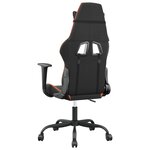 vidaXL Chaise de jeu Noir et orange Similicuir