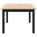 vidaXL Table basse Naturel 60 x 50 x 36 cm Bois de pin massif