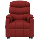 vidaXL Fauteuil de massage Rouge bordeaux Tissu