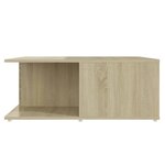 vidaXL Table basse chêne sonoma 80x80x31 cm bois d'ingénierie
