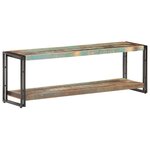 Vidaxl meuble tv 120x30x40 cm bois de récupération massif