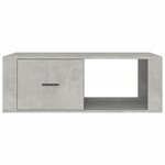 vidaXL Table basse Gris béton 100x50 5x35 cm Bois d'ingénierie