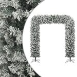 vidaXL Arche de sapin de Noël à flocons de neige 240 cm